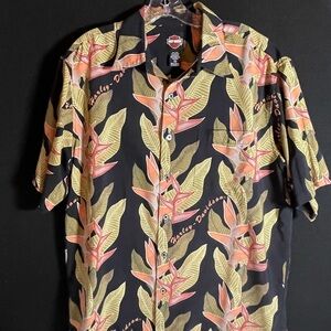 Harley-Davidson Men's Bird of Paradise Hawaiian SS Shirt. Medium